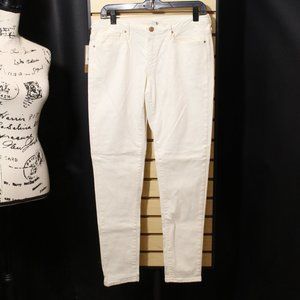 MNG Jeans - Ivory - Size 10 NWT - ** FLAW **